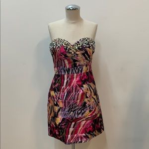 Brand New Fitted Multi Color Dress